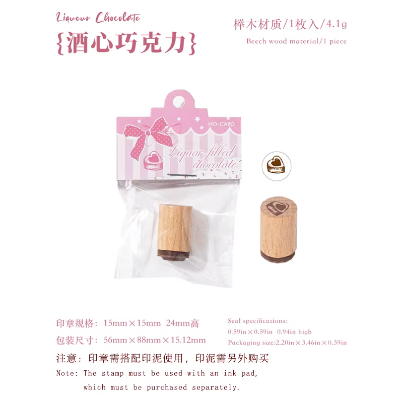 Mini tampons décoratifs mignons pour journaux, motifs alimentaires adorables et de haute qualité pou
