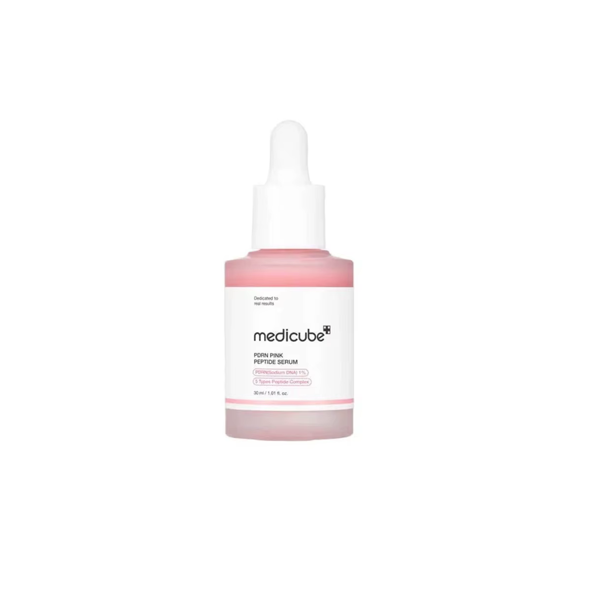 Sérum peptidique rose Medicube Salmon DNA PDRN, Texture sérum, ingrédients réparateurs complexes, Li