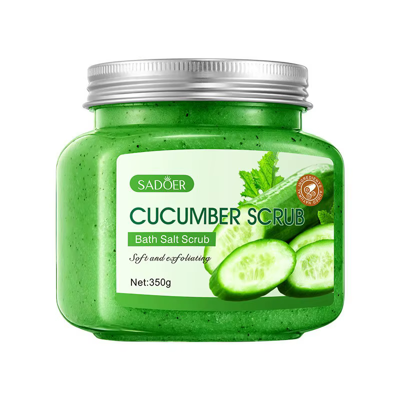 Gommage à la noix de coco 350g, riche en ingrédients de soin pour la peau tels que la poudre de coqu