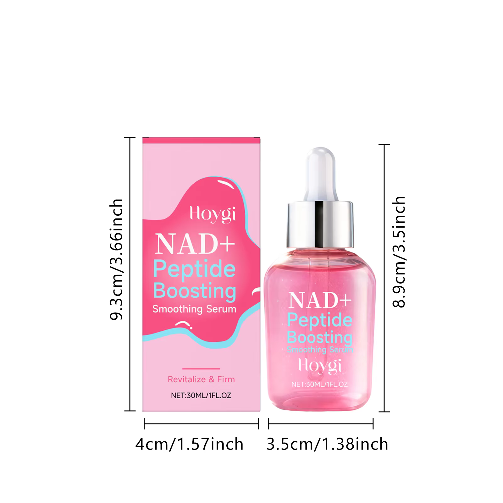 Sérum Rose NAD+ Peptide, Essence Raffermissante au Tripeptide de Cuivre, Hydratant Revitalisant, Rép