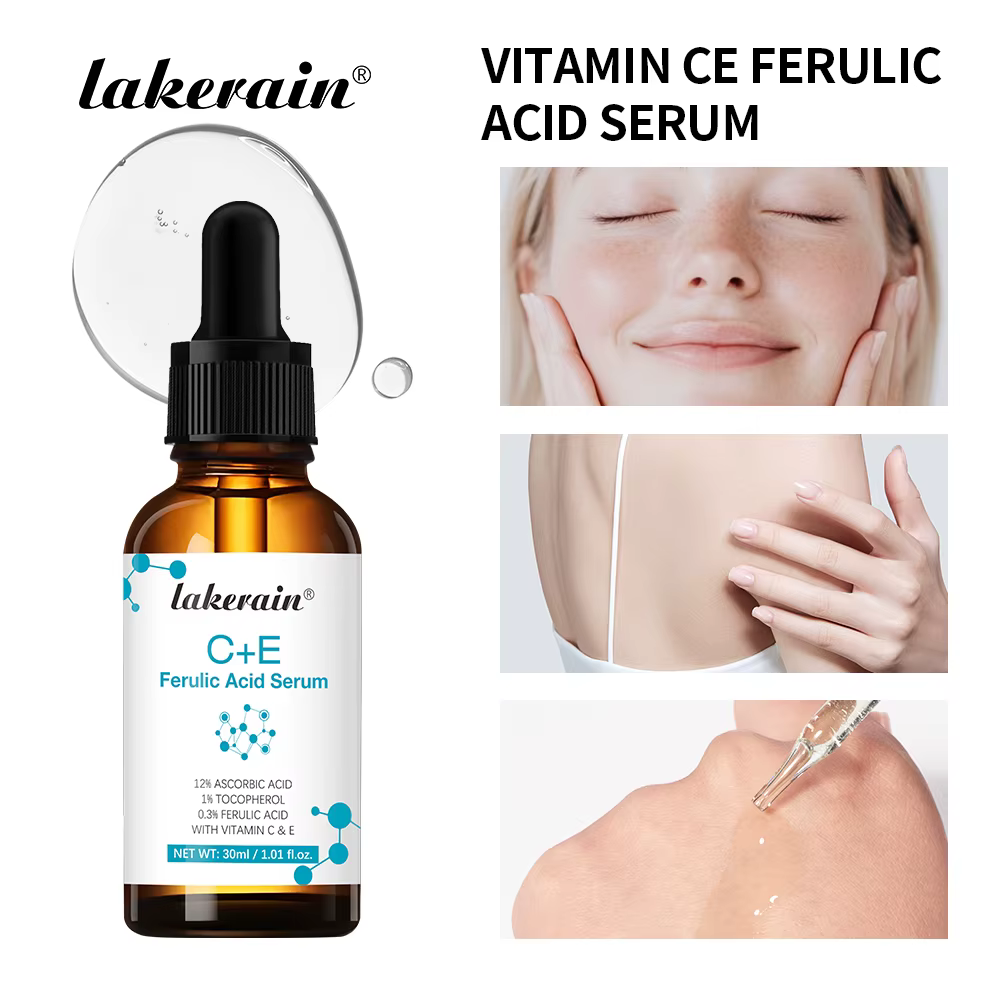 Sérum pour le visage à la vitamine C, réduit les taches foncées, les cicatrices d'acné, fournit un r