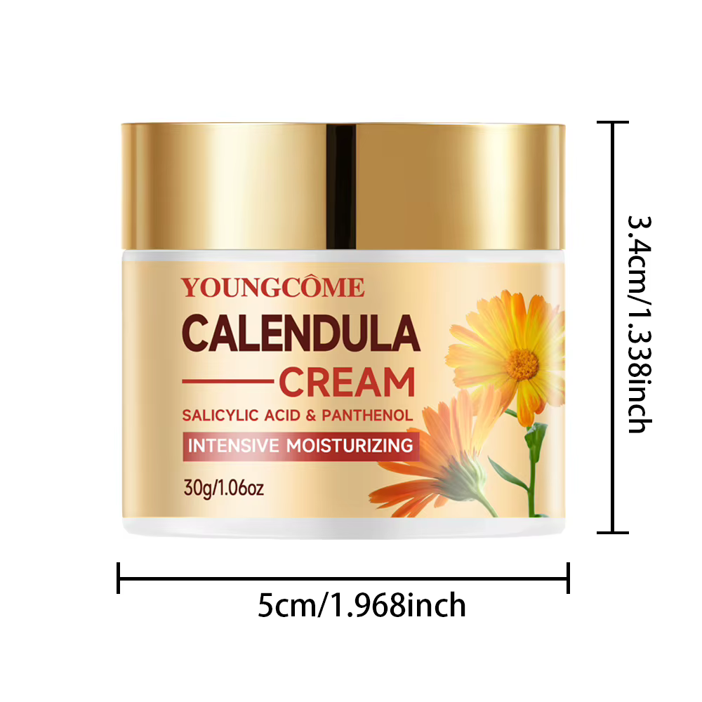 YOUNGCOME Calendula crème hydratante pour le visage et le cou Anti-âge rétrécissement des pores crèm