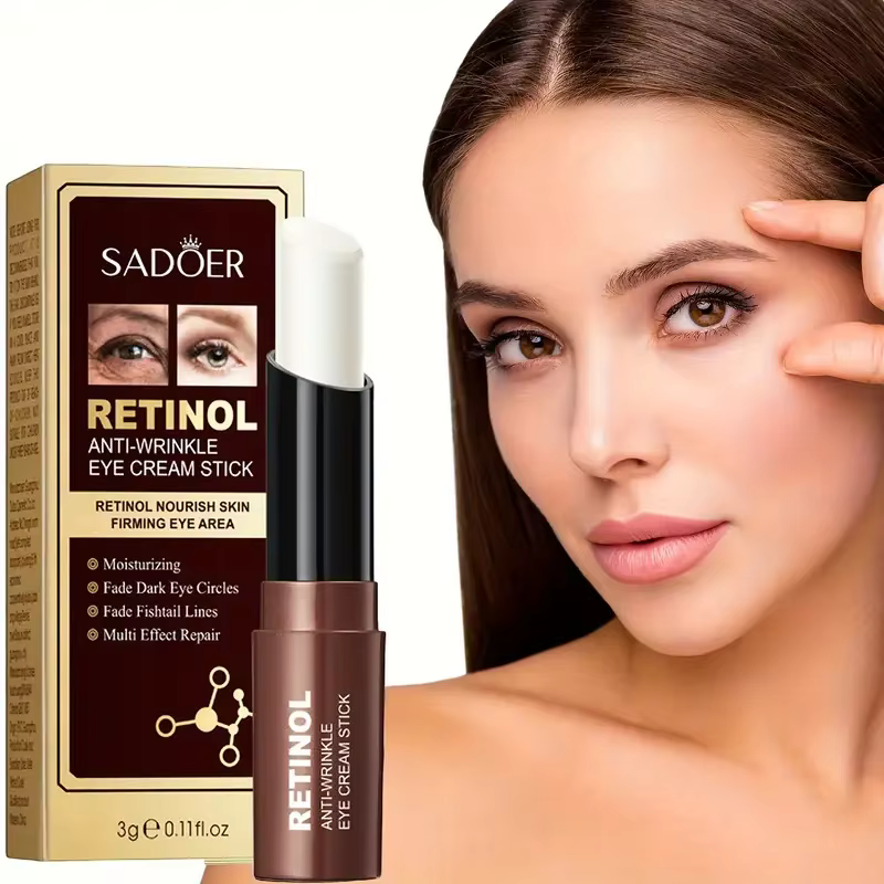 Bâton de crème pour les yeux au rétinol, élimine les cernes sous les yeux, hydratant, raffermissant,