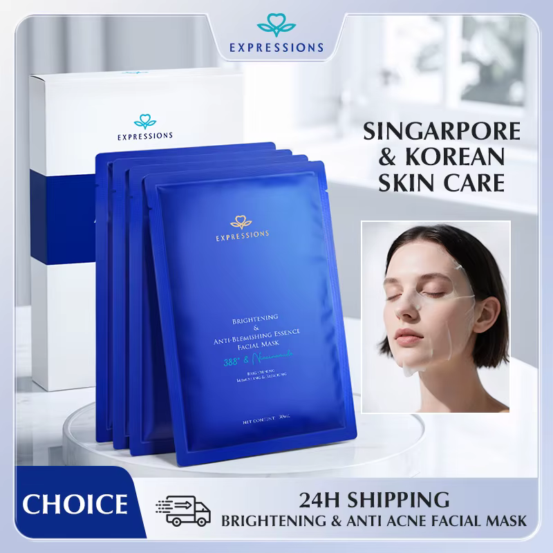 EXPRESSIONS Masque facial éclaircissant et anti-imperfections à la niacinamide, SymRadiance ™ 388 et