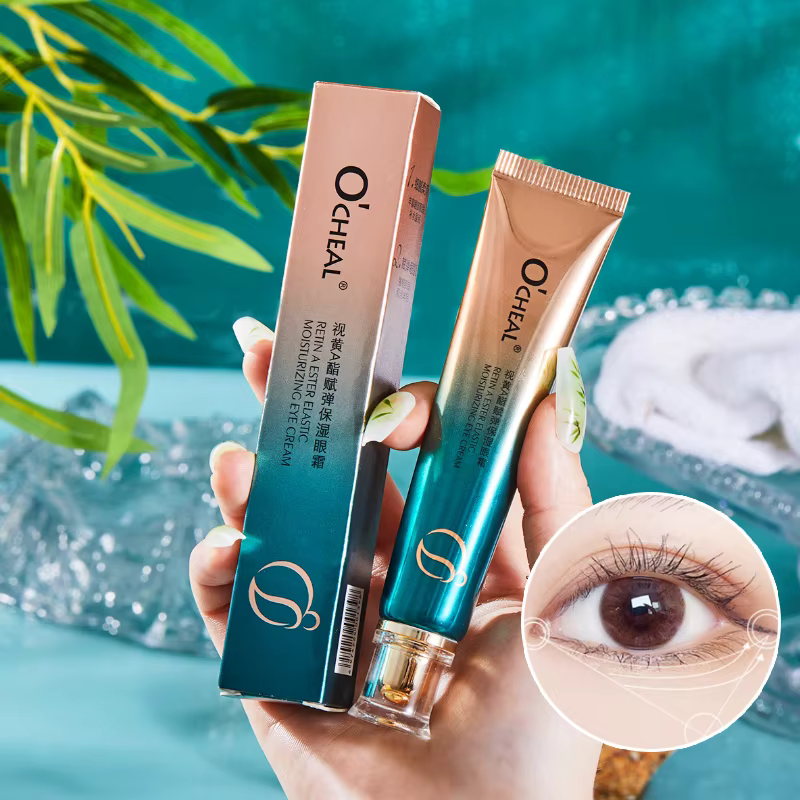 Ouqianya rétinol crème pour les yeux hydratant raffermissant soin des cernes traitement des ridules 