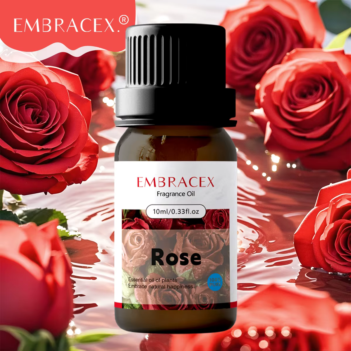 Huiles essentielles de rose 10 ml, huile de massage, huile essentielle 100% pure naturelle, soins de