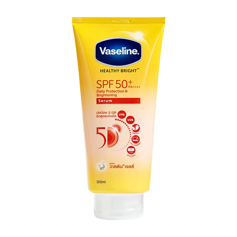 Crème solaire pour le corps Vaseline SPF50, grand flacon de 300 ml, grande capacité, hydratante, fra