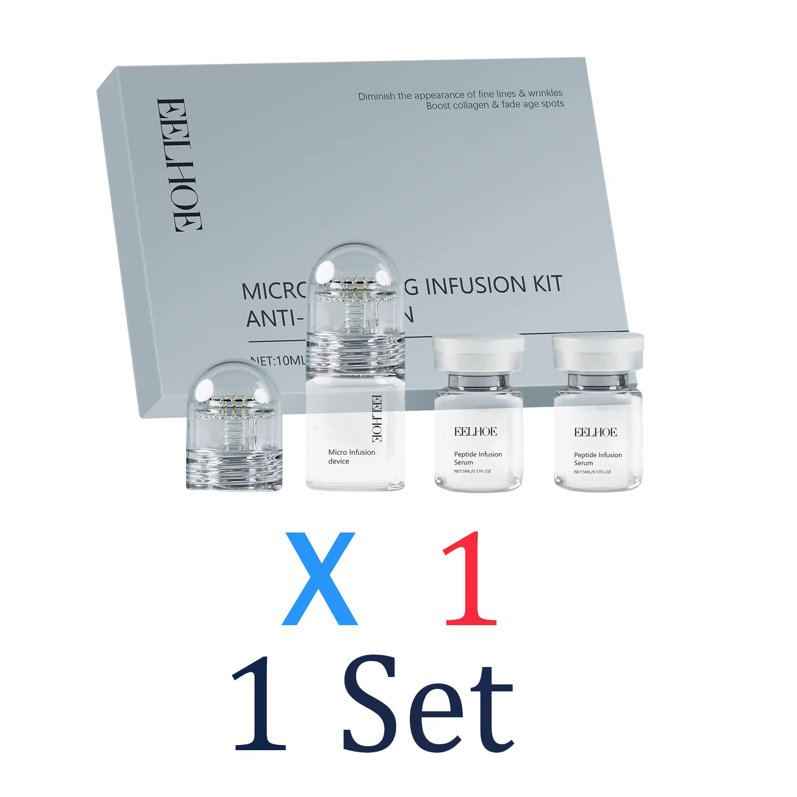 Rouleau à micro-aiguilles 0,25 mm, ensemble de soins d'hiver, hydratant et réparateur, protection de