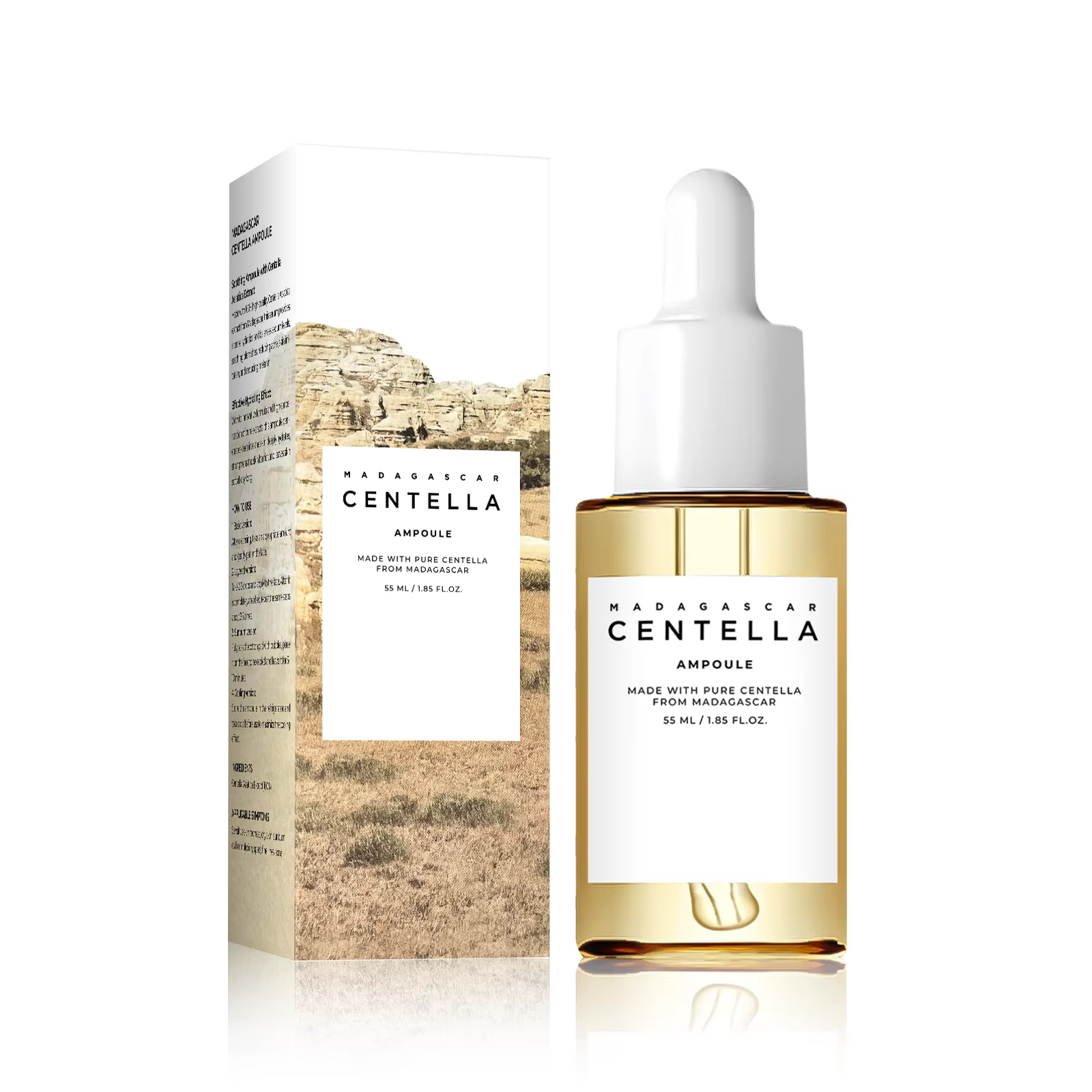 Ampoule éclaircissante Skin Tone Perfector 55ml - Sérum à la Centella et à la Niacinamide, hydrate,