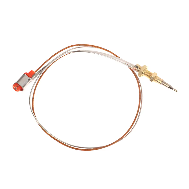 Thermocouple de remplacement pour cuisinière, 35/40/70 cm, tête en cuivre, vis de fixation, thermoco