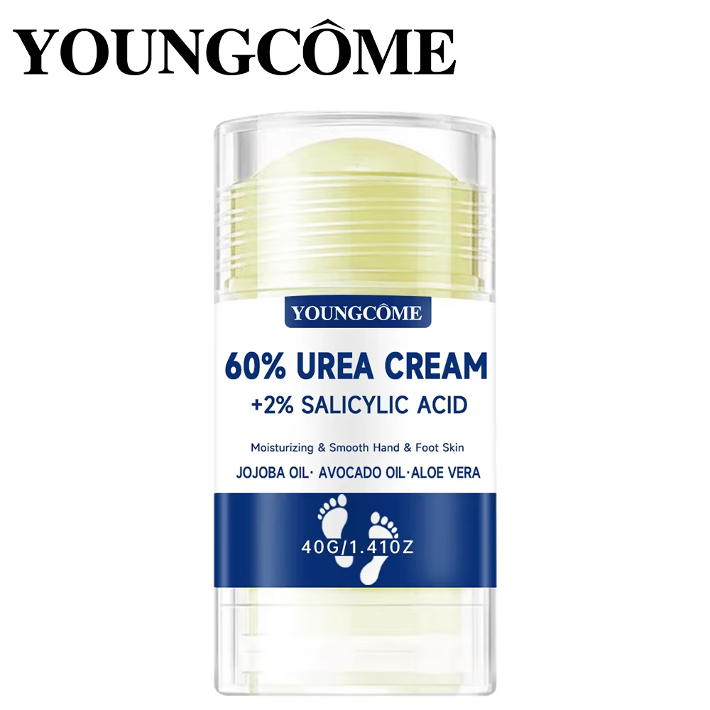 2 pièces 60% crème pour les pieds à l'urée + 2% acide salicylique soin hydratant intensif des pieds 