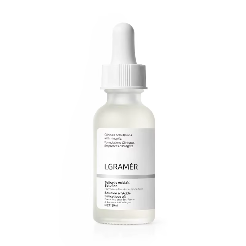 Sérum facial à 2% d'acide salicylique, Essence anti-acné pour peaux à problèmes, Hydratation intense