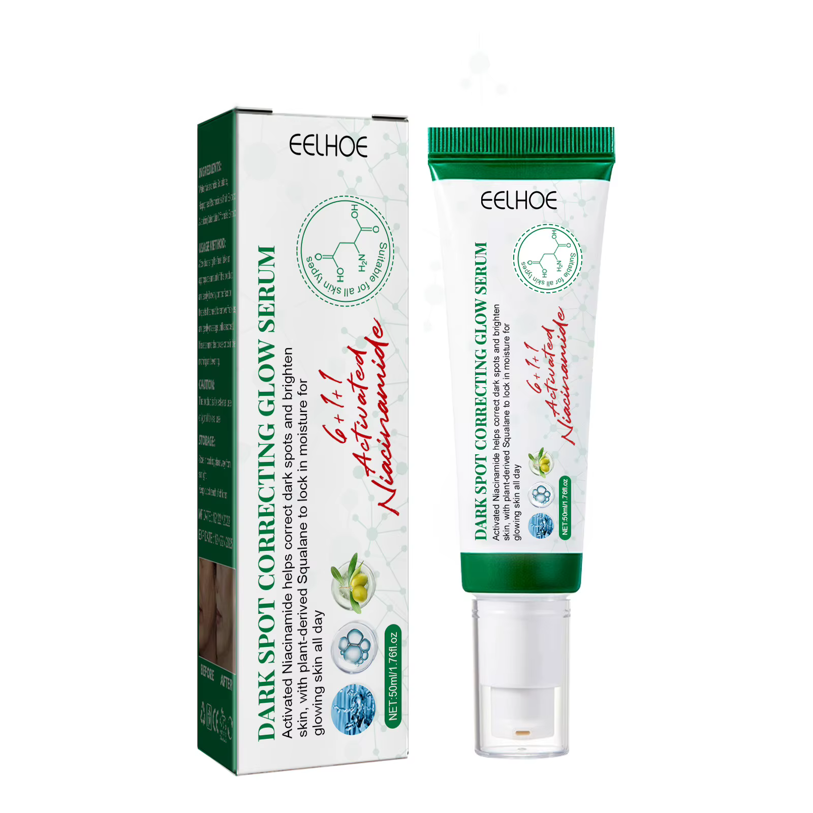 Sérum correcteur de taches foncées, pigment décoloré, taches de rousseur, Melasma, mélanine, amélior
