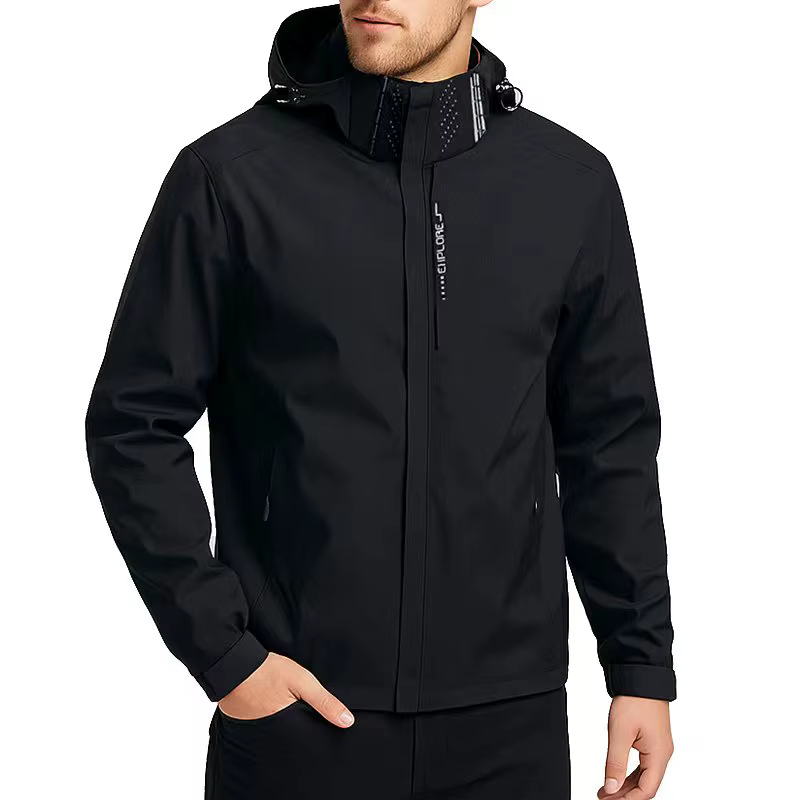 Veste de pluie imperméable à capuche pour homme, légère et coupe-vent, idéale pour la randonnée, le 