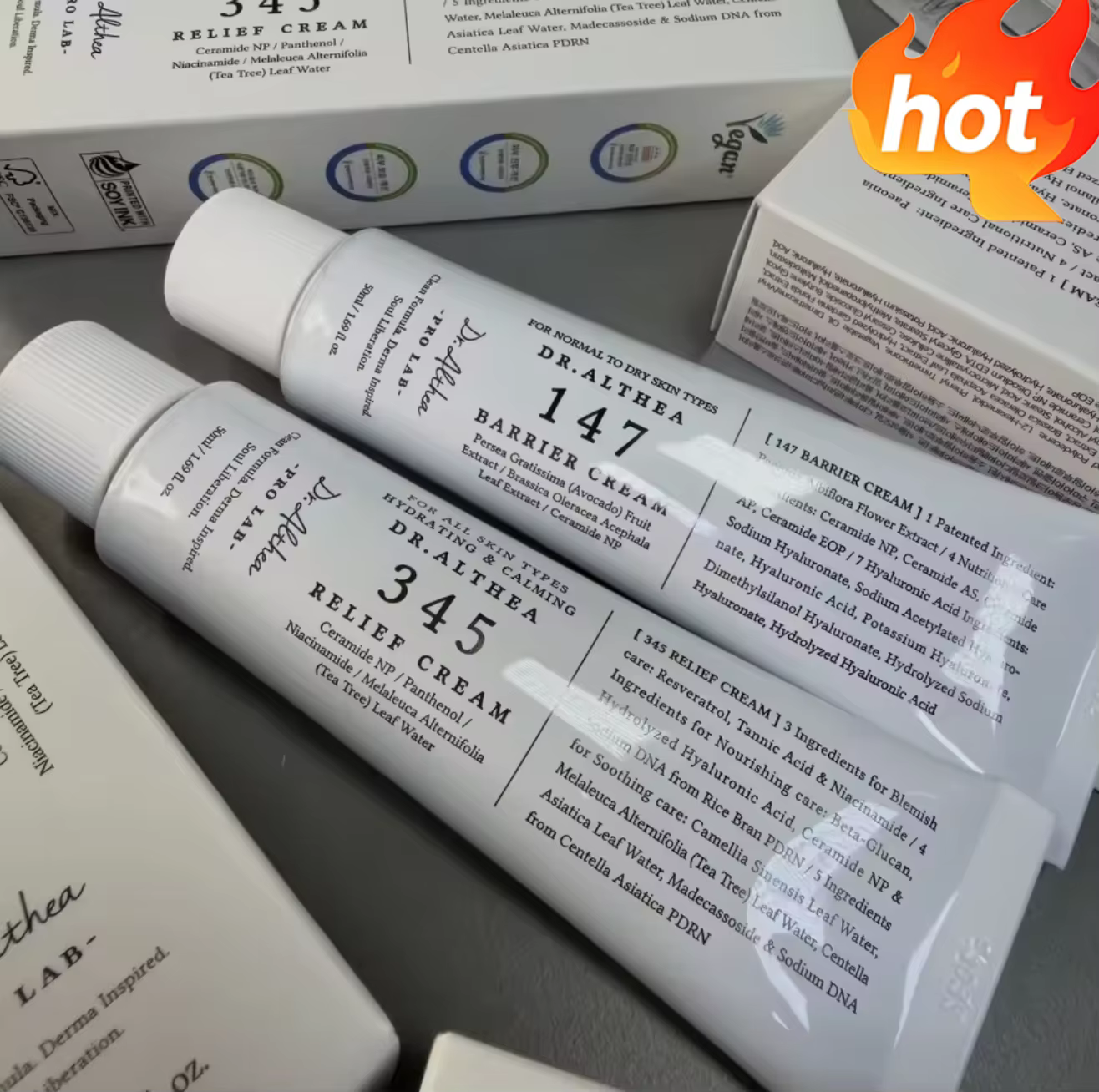 Crème visage quotidienne 345 Gentle, légère, hydratante, apaisante, non grasse, soin de la peau pour