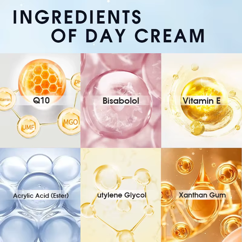 Coenzyme Q10 crème de jour Anti-âge Anti-rides crème de nuit ensemble combiné vitamine E crème hydra