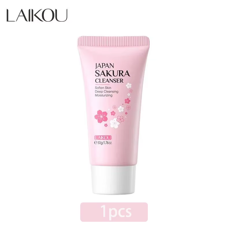 LAIKOU Sakura nettoyant doux nettoyage en profondeur contrôle de l'huile hydratant rétrécit les Pore