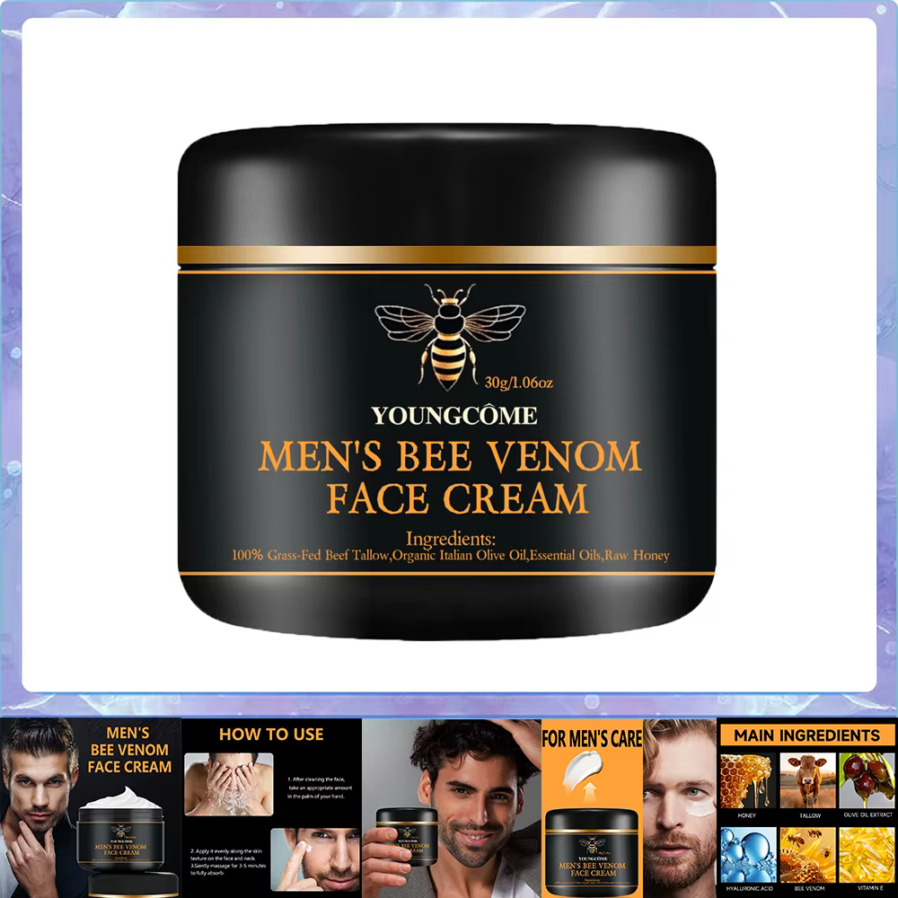 Crème Anti-âge pour le visage au venin d'abeille, élimine les rides, Lifting du cou, raffermissant, 