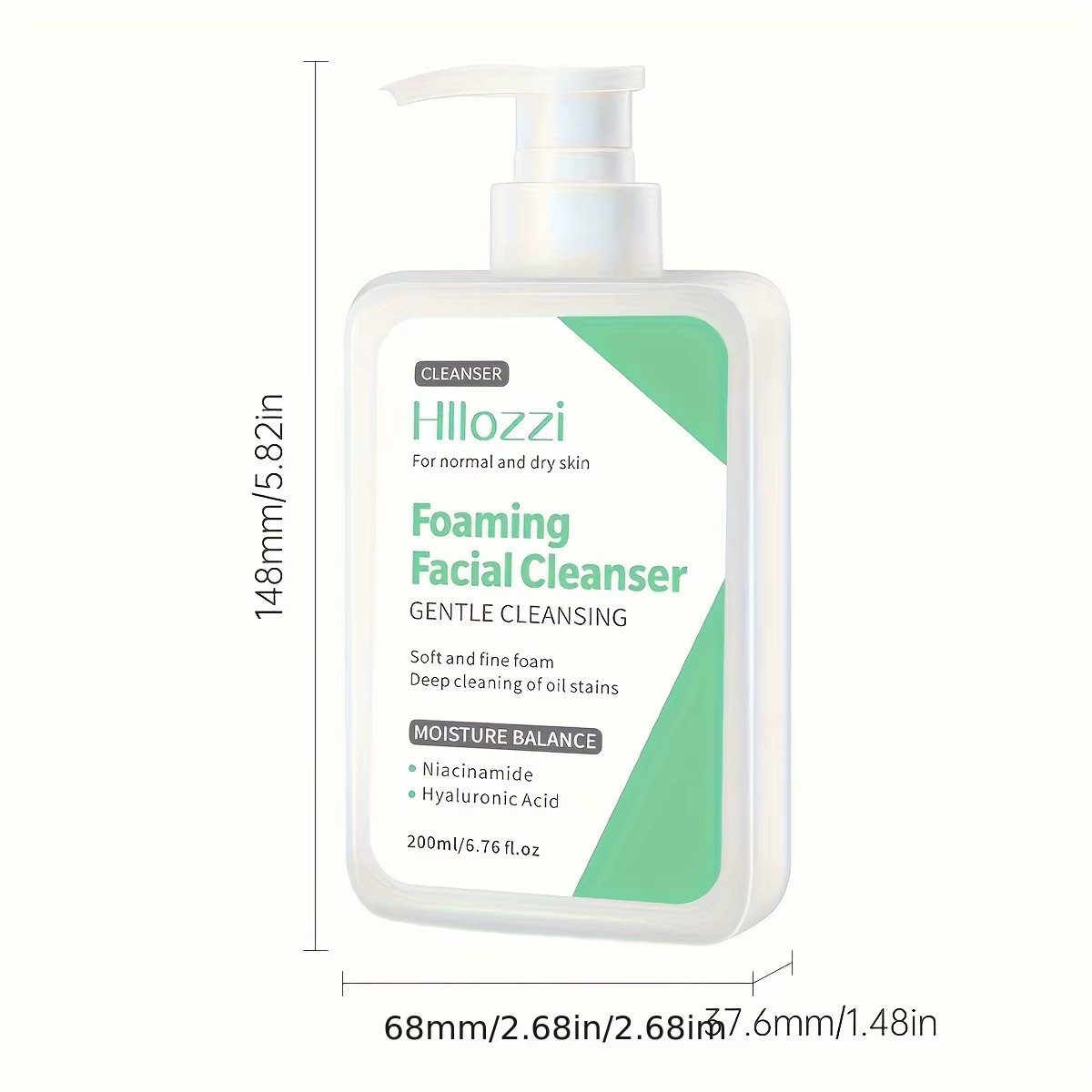 Niacinamide nettoyant pour le visage nettoyage acné contrôle de l'huile dissolvant de points noirs r