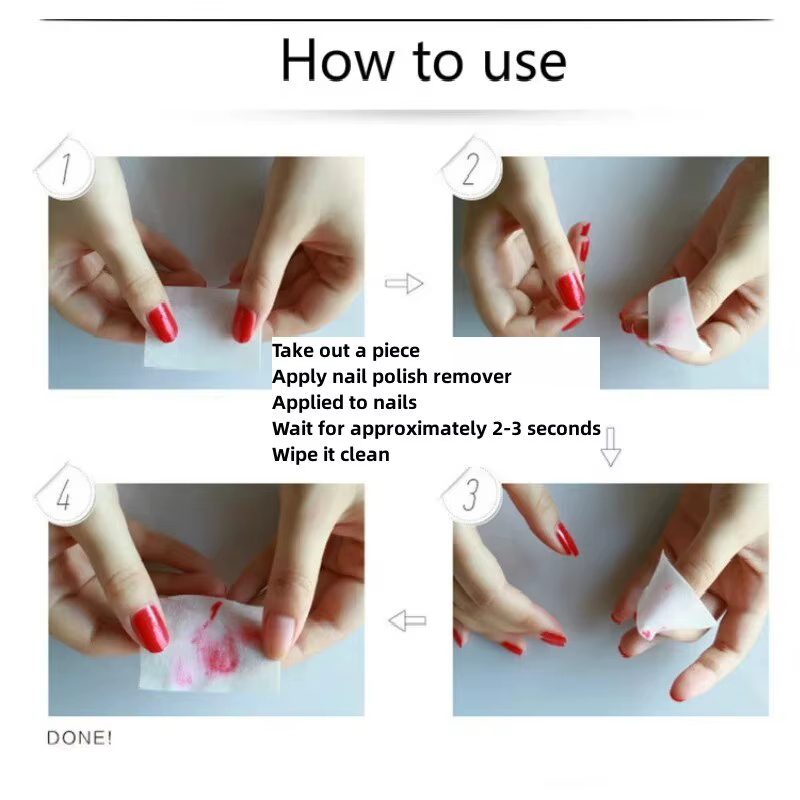 Tampons professionnels 100% coton, 1000/500/200/180/100 pièces, pour lingettes à ongles, non peluche