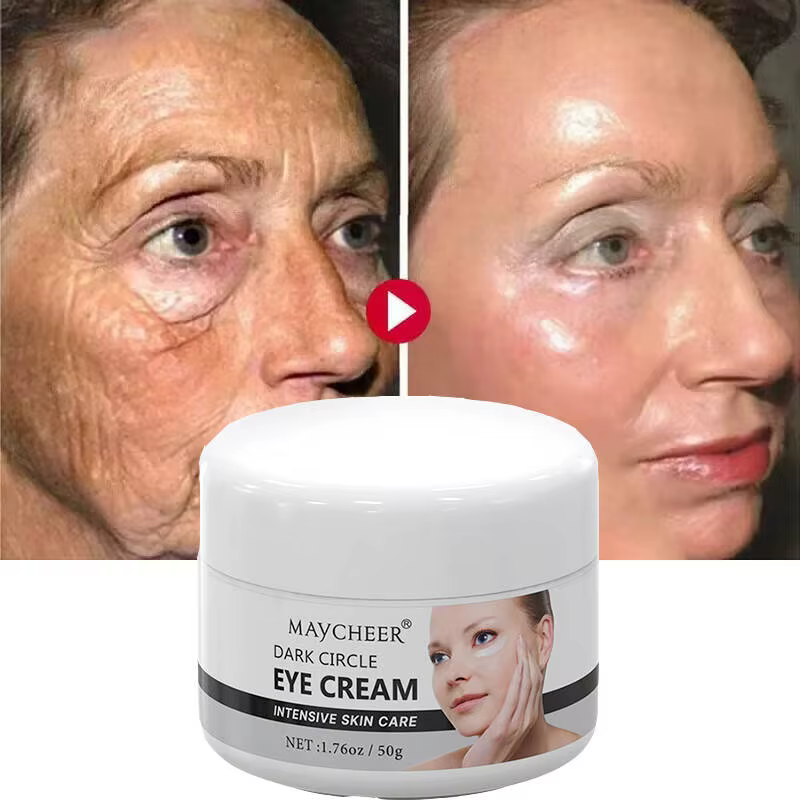 Crème pour les yeux anti-poches, 50g, réduit les cernes, Anti-rides, raffermissant, estompe les ridu