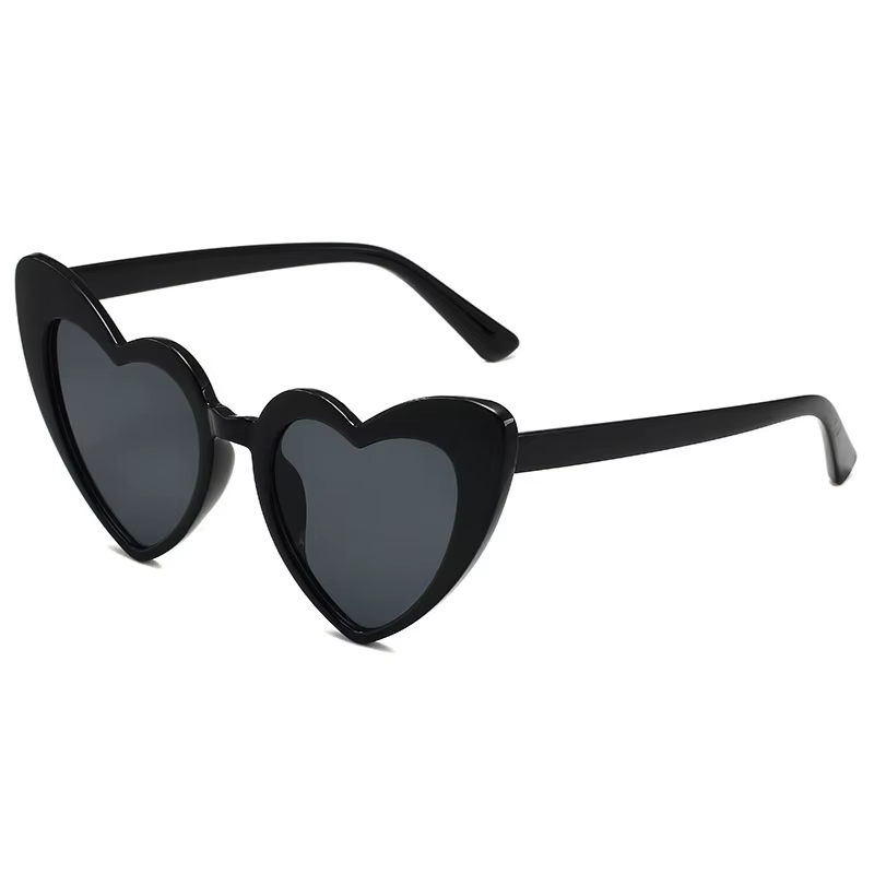 Lunettes de soleil en forme de cœur pour hommes et femmes, lunettes de soleil œil de chat, marque ré