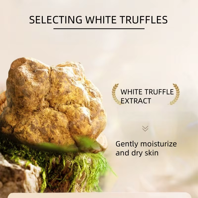 Coffret Soin à la Truffe Blanche Six Pièces, Riche en Extrait de Centella Asiatica, Niacinamide et A