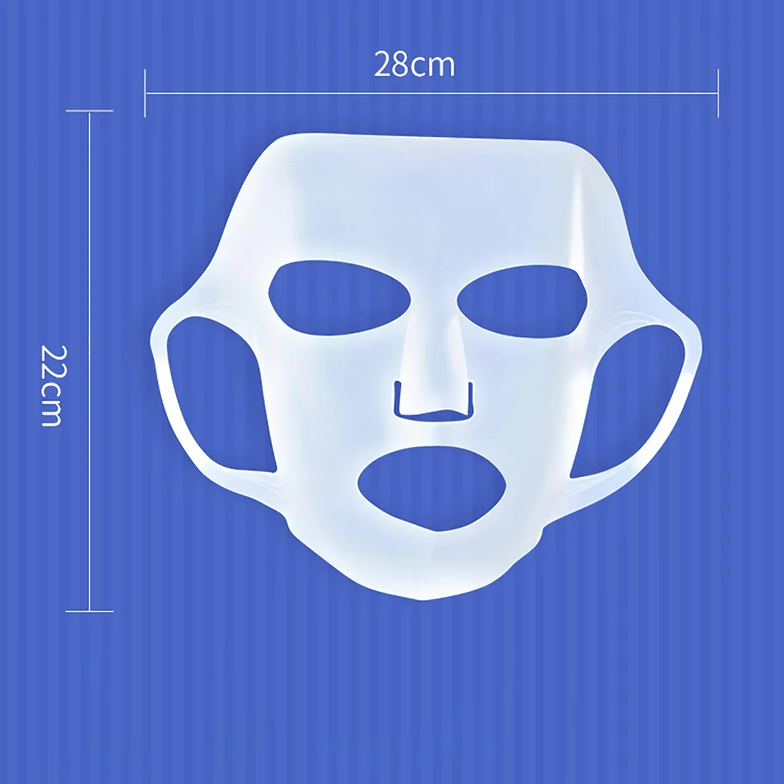 Masque facial suspendu en Silicone, couverture faciale hydratante réutilisable, Double Absorption, m
