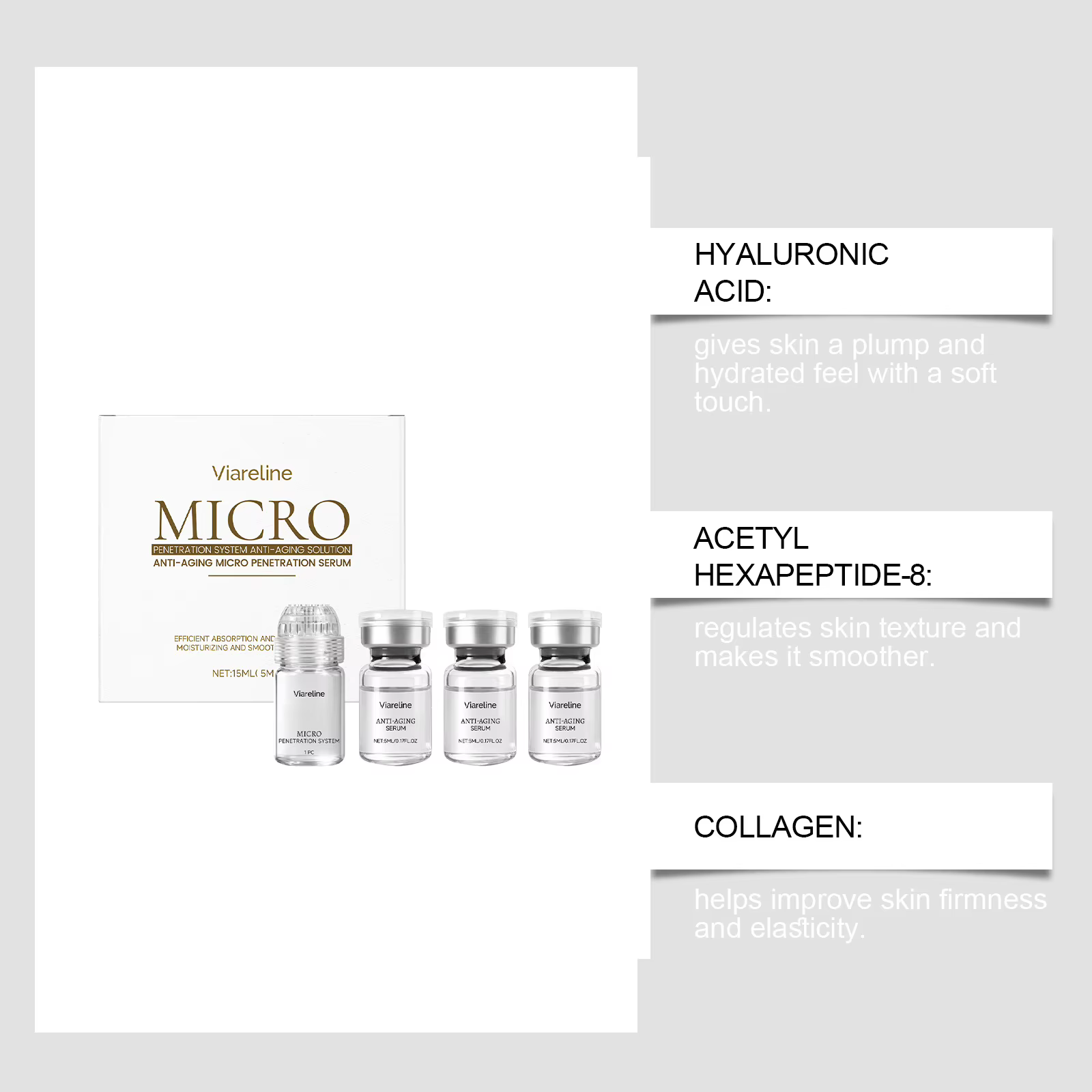 Sérum anti-âge au collagène Viareline
