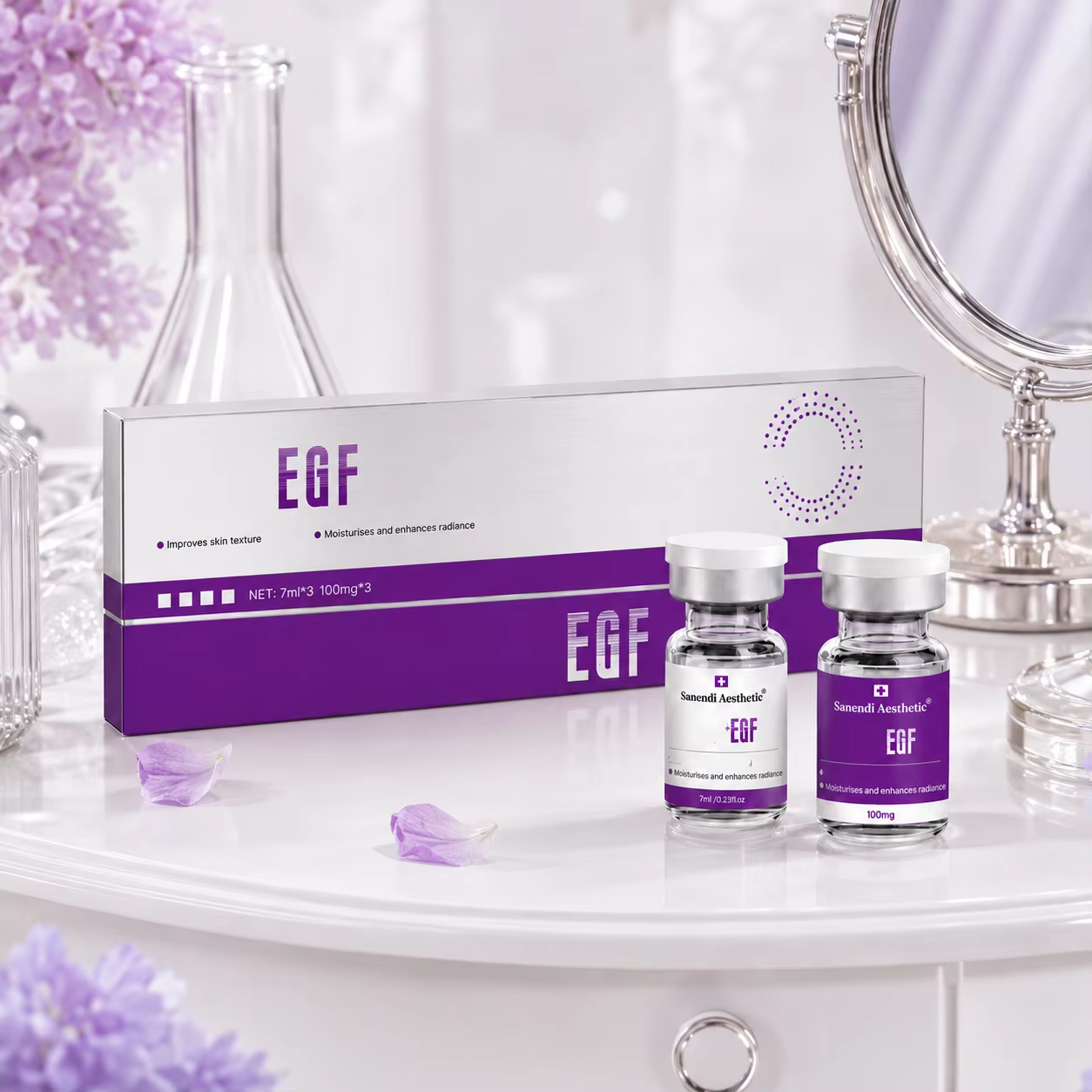 Sérum facial Sanendi PL-LA EGF Stem PDRN au saumon pour la série Dermapen Glow