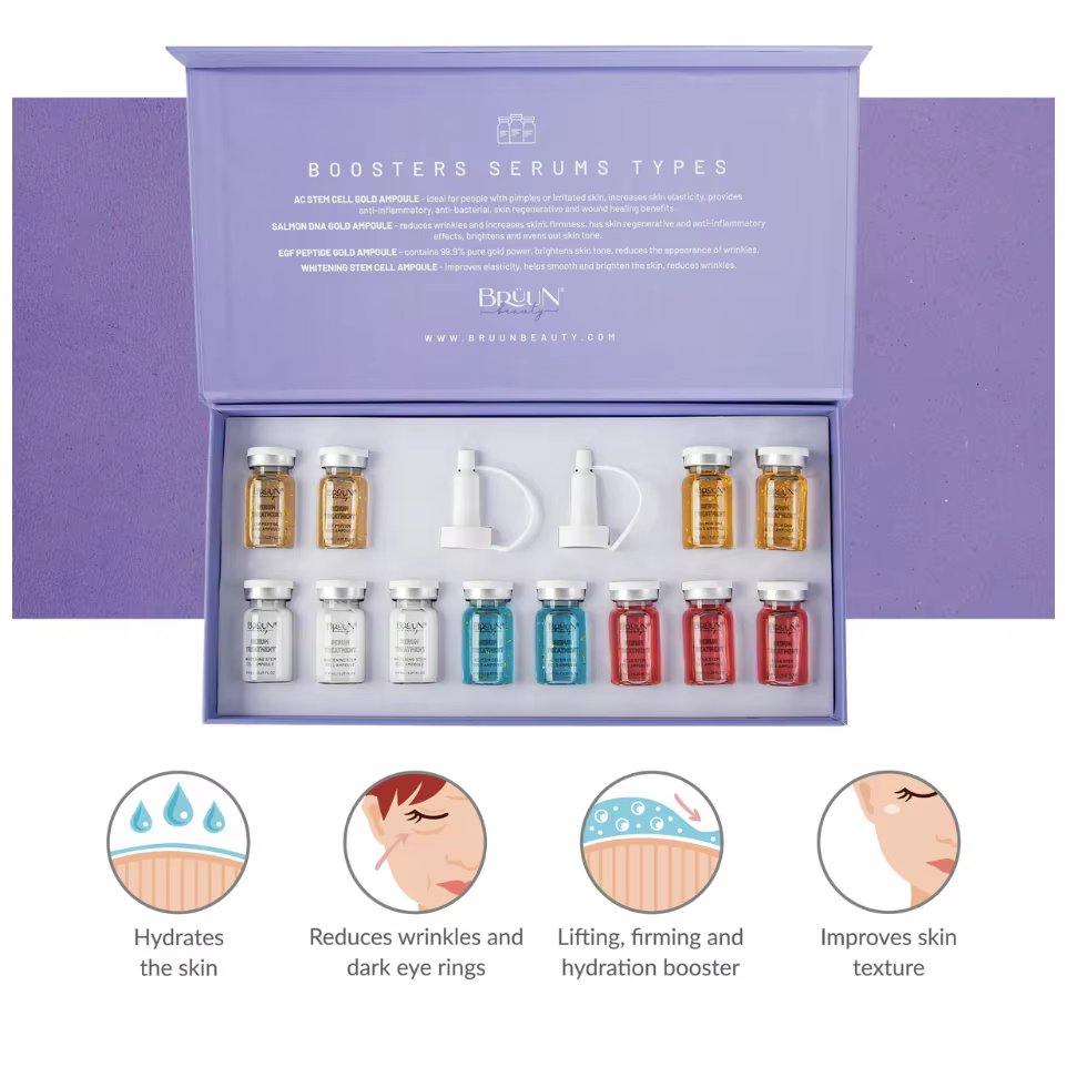 Corée Dr.Pen Starter Kit fond de teint saumon ADN Peptide tige cellule sérum Essence hydrater visage soins de la peau 8mlX12vials
