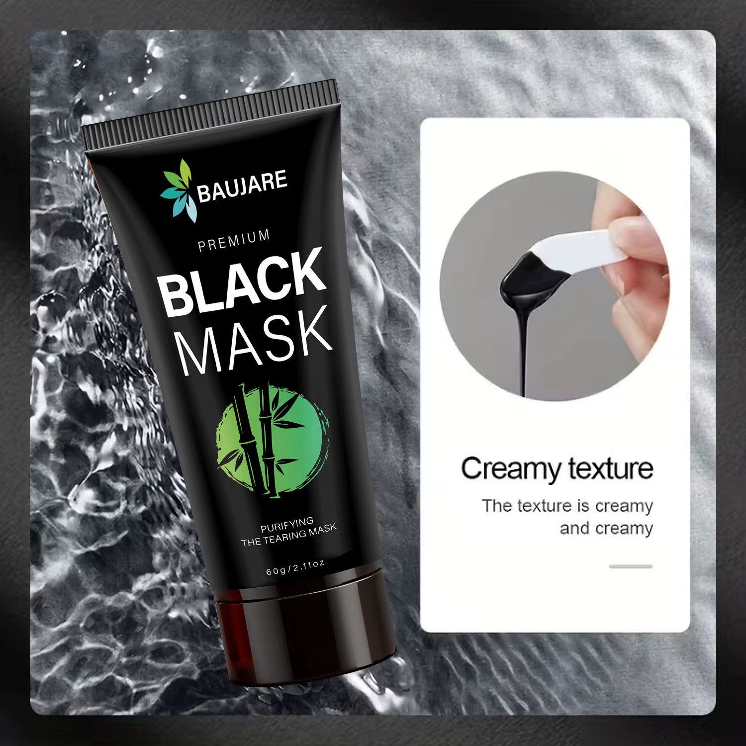 Masque Peel Off Premium pour points noirs au charbon de bois et Centella