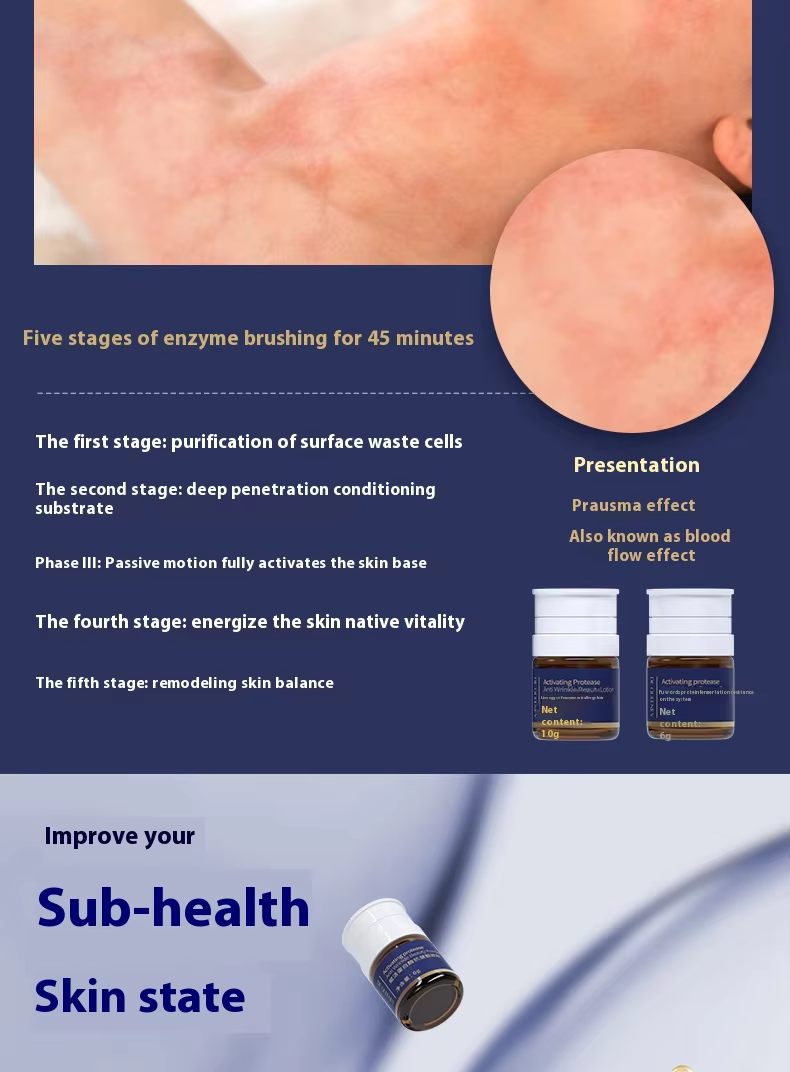 Nouveau Enzyme Peeling thérapie exfoliant visage Lifting raffermissant Peptide masque Facial