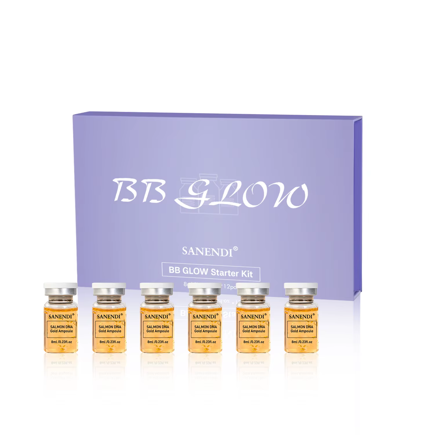 Corée Dr.Pen Starter Kit fond de teint saumon ADN Peptide tige cellule sérum Essence hydrater visage soins de la peau 8mlX12vials