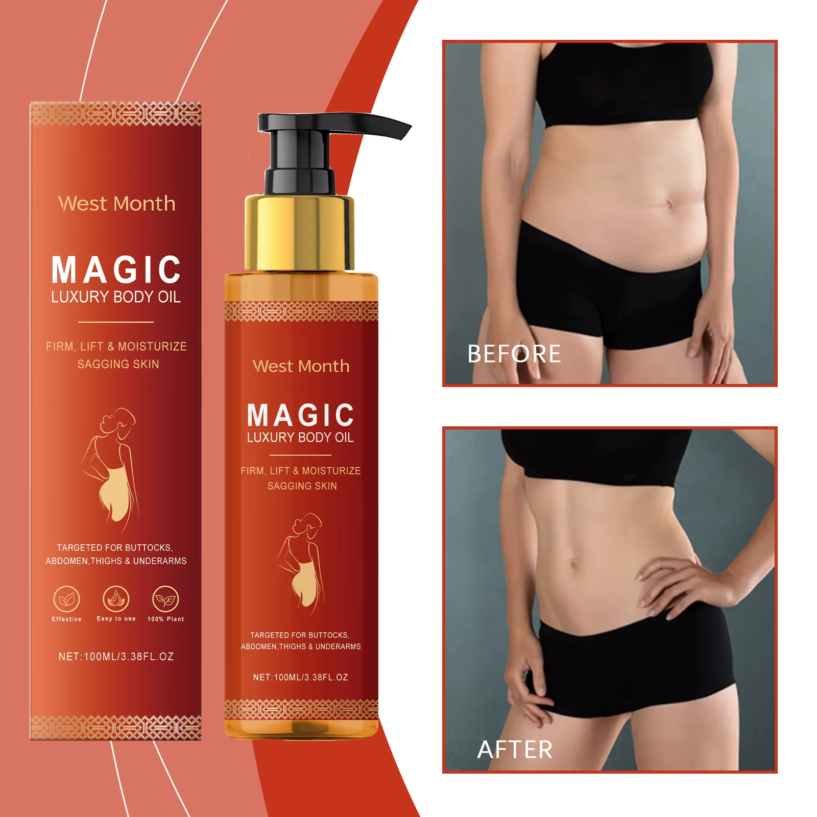 WEST MONTH Magic Luxury Body Oil Soin de la peau d'hiver et hydratant