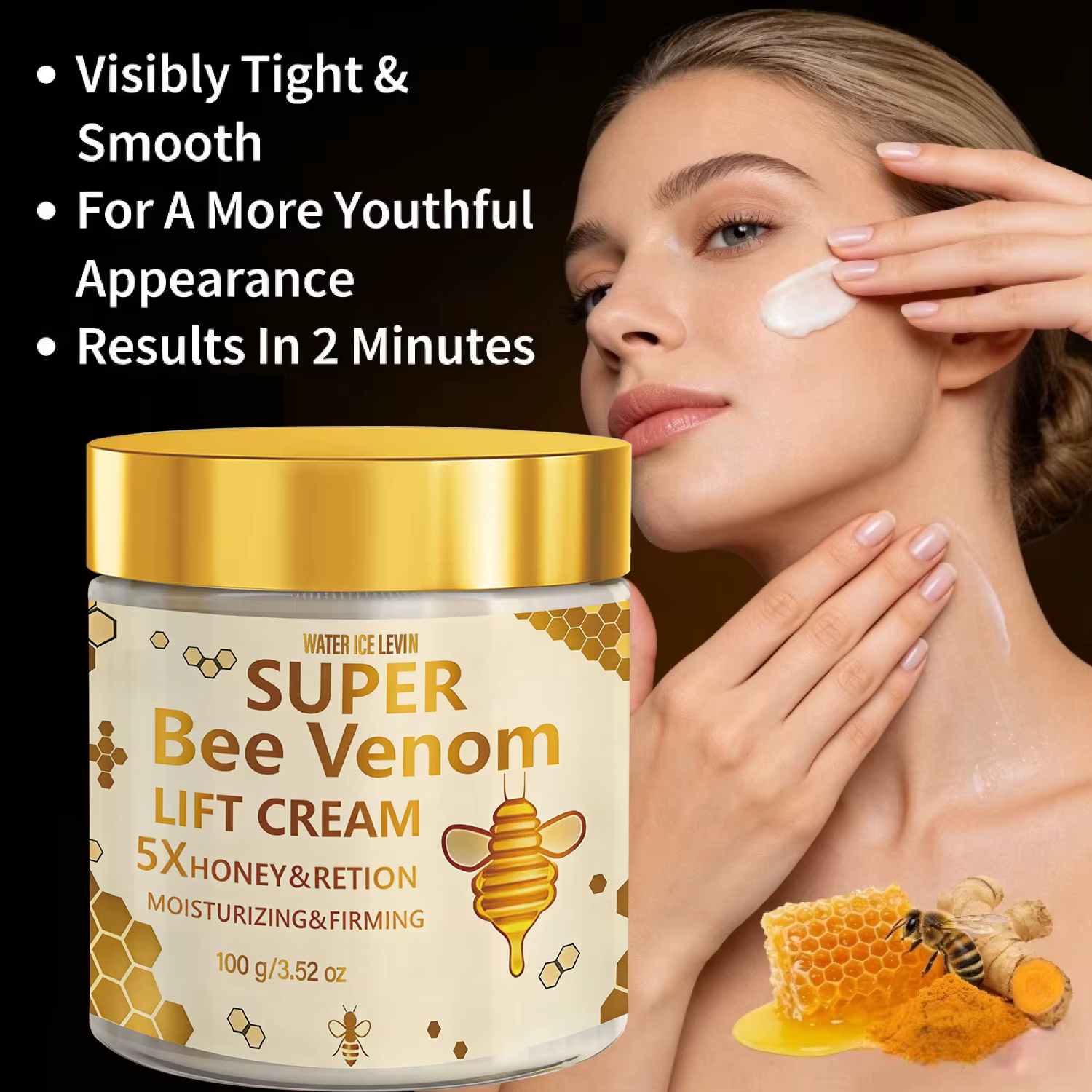 Crème raffermissante pour le visage au venin d'abeille