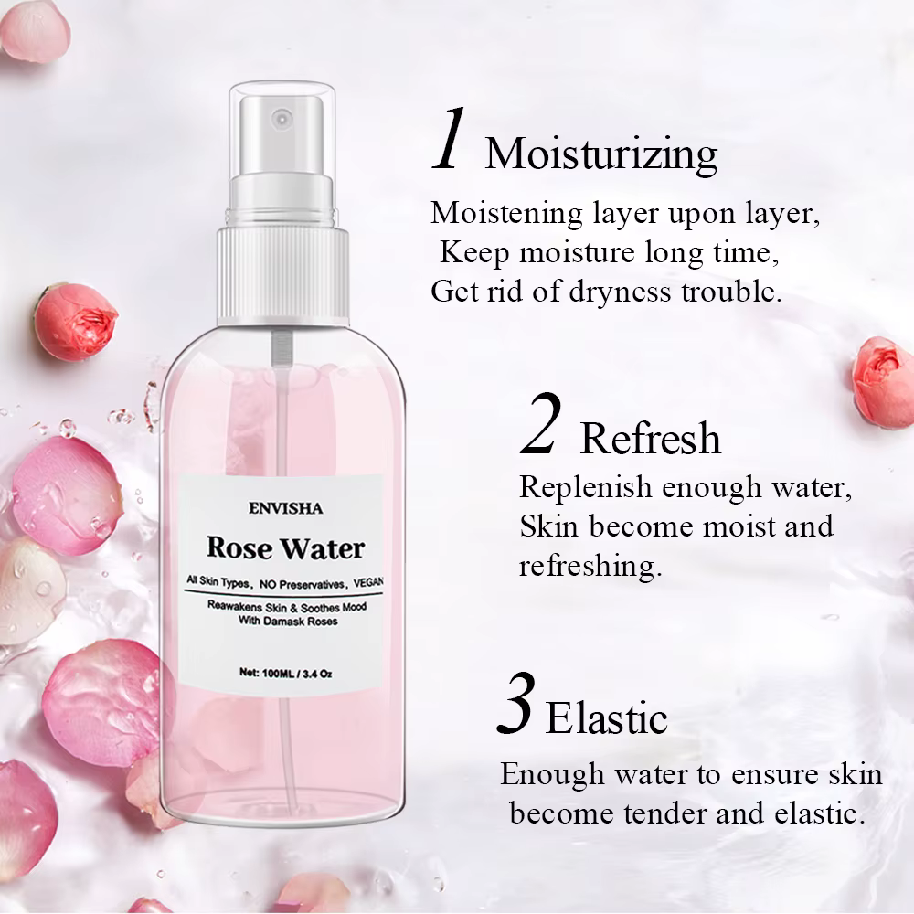 ENVISHA – eau de Rose pour le visage