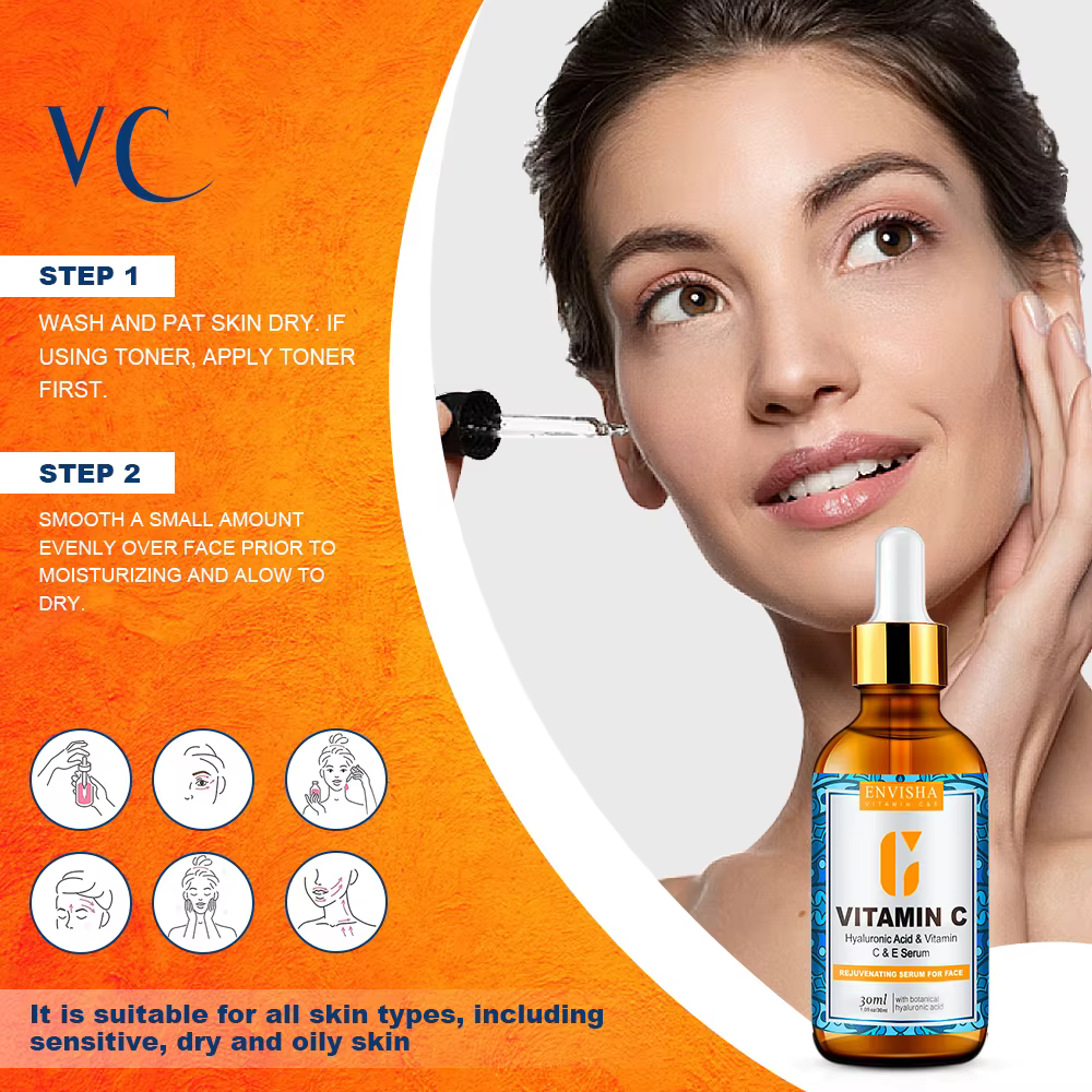 ENVISHA – sérum pour le visage à la vitamine C