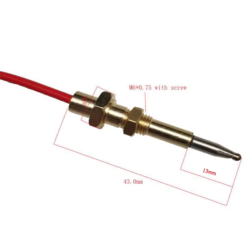 Accessoires de brûleur de cheminée à gaz, pièces de cuisinière, plaque chauffante en Thermocouple, capteur de température, fil de sécurité de flamme 65cm
