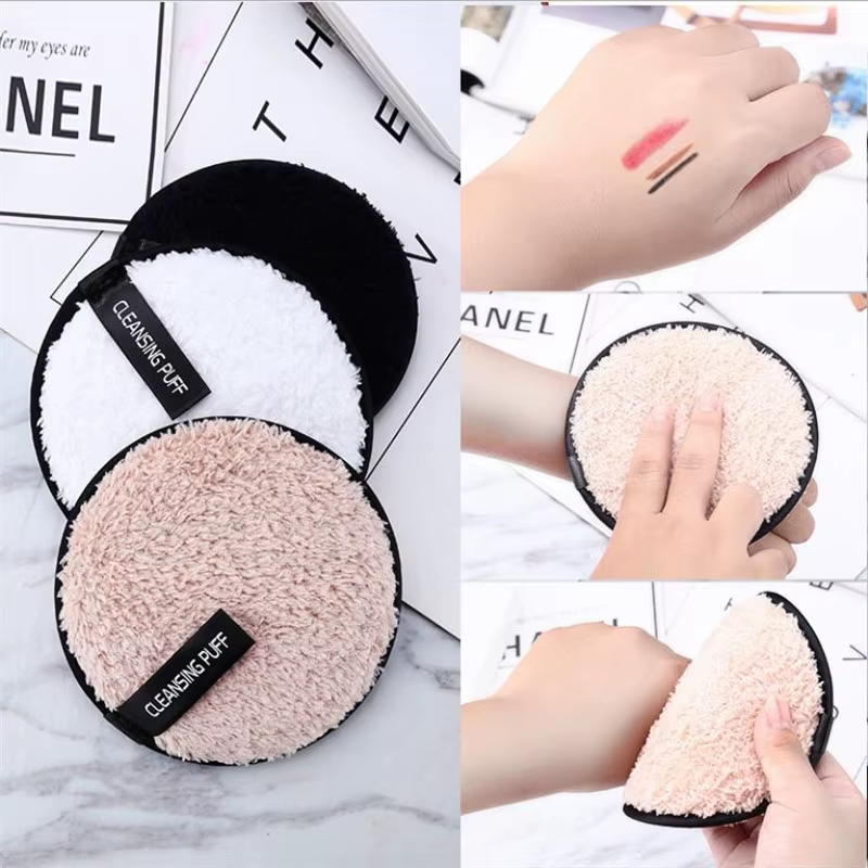 Tampons en microfibre pour le démaquillage du visage