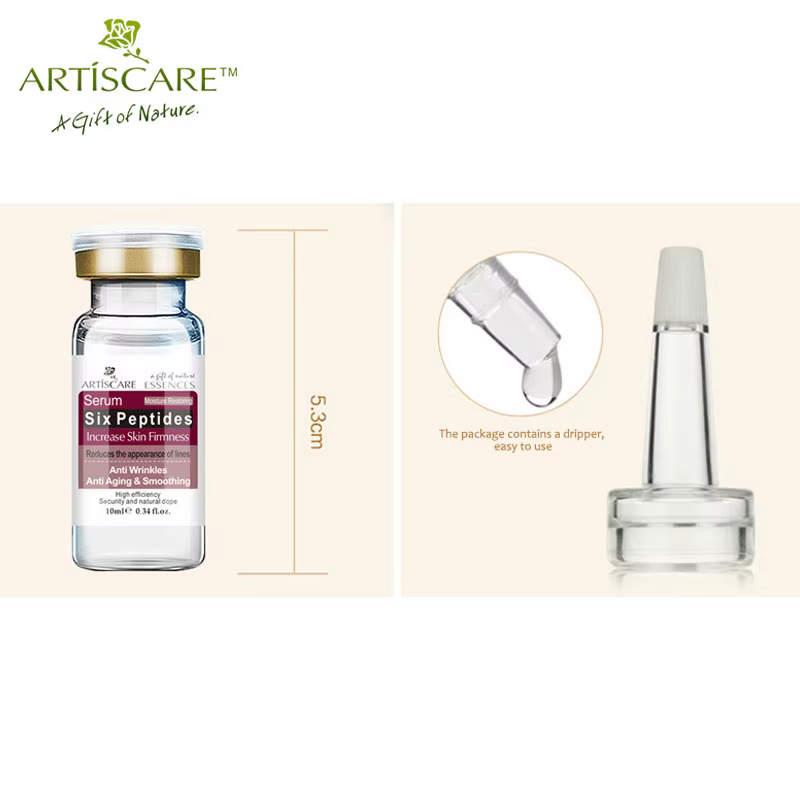 Six peptide crème anti-rides vieillissement hydratant blanchissant lifting visage peau réparation essence liquide