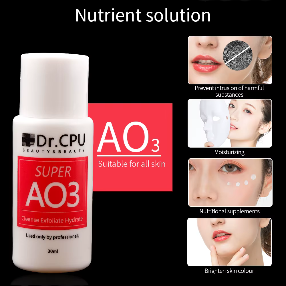 Solution de Peeling aquatique hautement concentrée 30ML AS1 SA2 AO3 pour Machine de beauté Hydra Dermabrasion