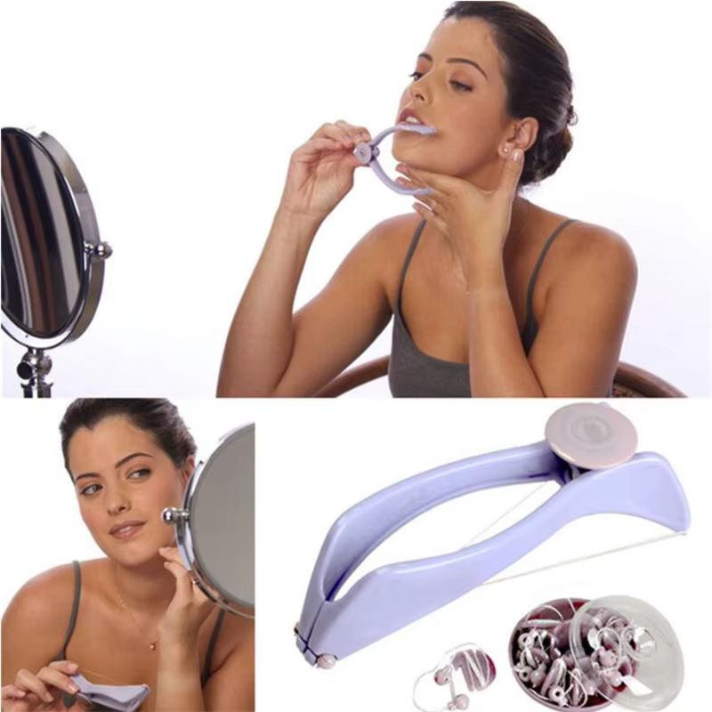Épilateur Facial dépilador bricolage cheveux printemps filetage épilateur pour lèvres sourcils élimination douce crème d'épilation