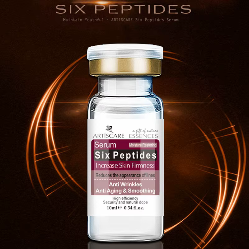 Six peptide crème anti-rides vieillissement hydratant blanchissant lifting visage peau réparation essence liquide