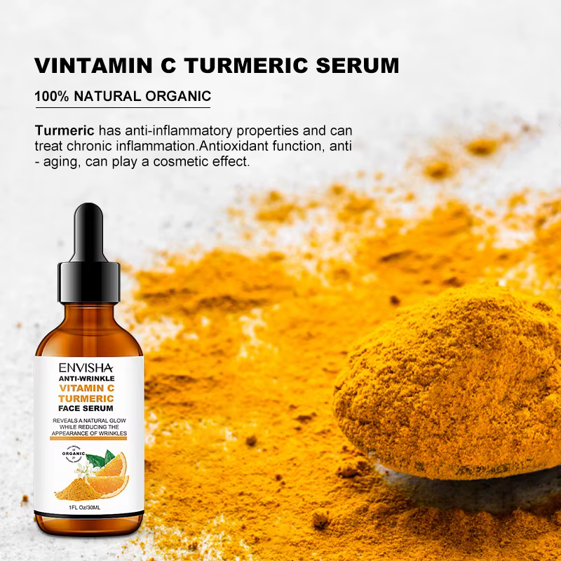 Sérum de curcuma à la vitamine C pour le visage
