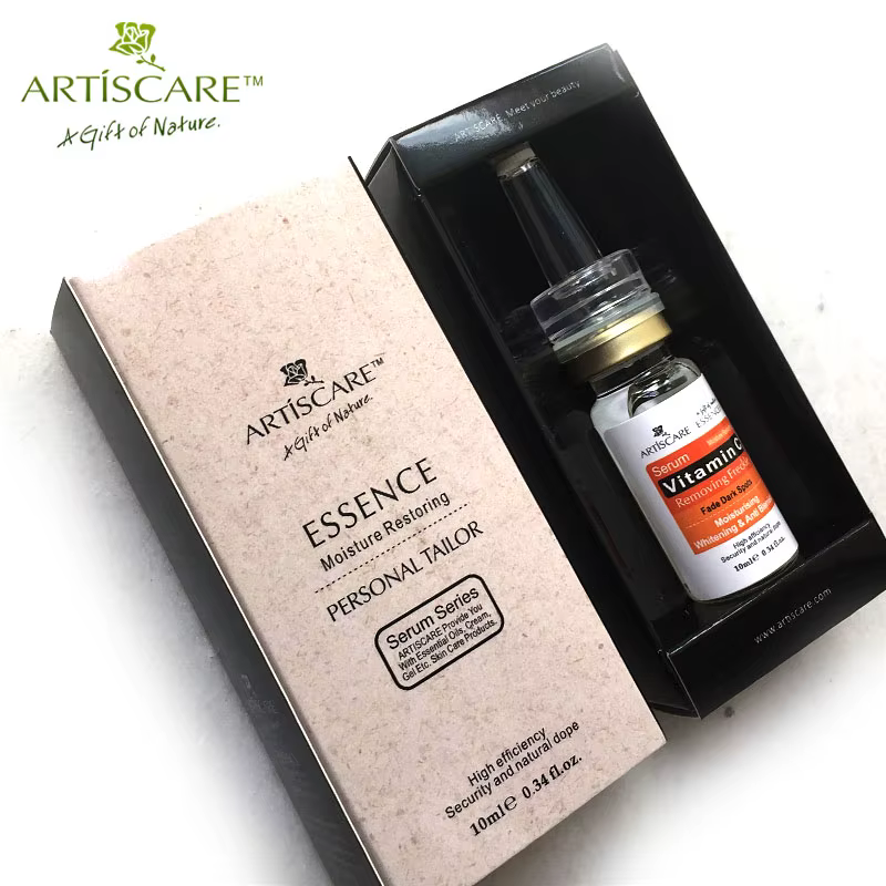 ARTISCARE Sérum de Vitamine C Blanchissant et Anti-Vieillissement Fondu Enlever Les Taches de Rousseur Anti-Rides Crème Hydratante Visage CR 2 pièces