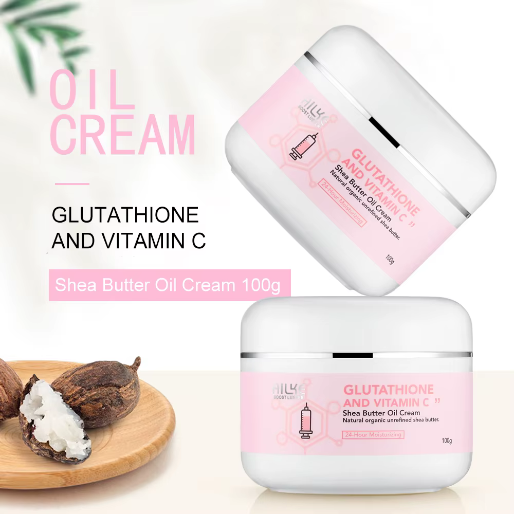 AILKE Crème au beurre de karité au glutathion et à la vitamine C