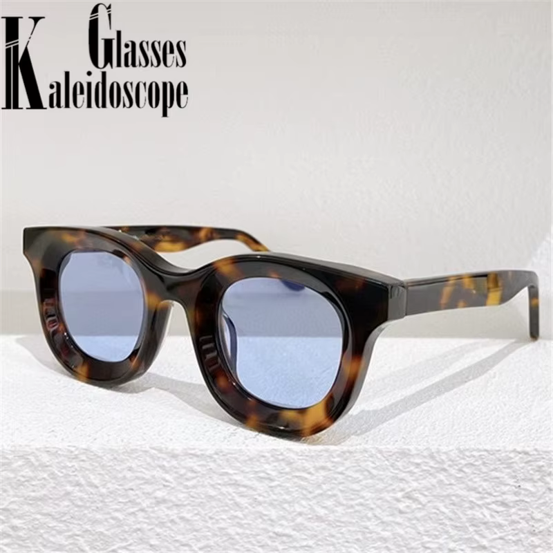 Lunettes de soleil rondes concaves pour femmes marque de mode concepteur petites lunettes de soleil hommes Vintage Hip Hop jaune bleu lunettes dame UV 400