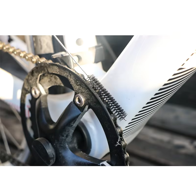 Brosses de nettoyage de chaîne de vélo, outils multifonctionnels pour l'entretien de la chaîne, élimination de la saleté, aiguilles de nettoyage, brosses pour VTT et vélo de route