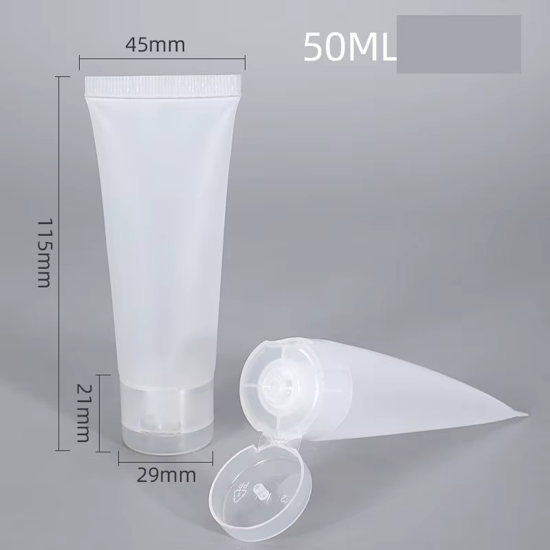 Tube Souple en Plastique Givré pour Crème à Presser